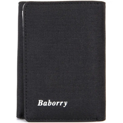 RFID varguskaitse rahakott Meeste lõuendist rahakott Mündikott Kolmekordne kokkupandav lühike rahakott isadepäeva kingitus-123-10sanze