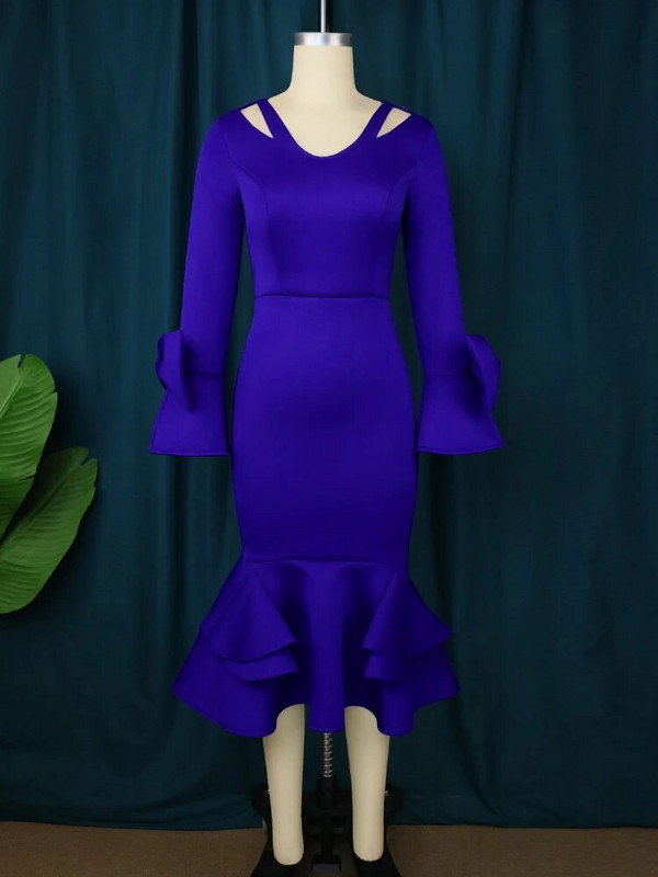 Bijele pripijene haljine s V-izrezom, izdubljenim dugim rukavima, leptir-mašnom Elegantne ženske odjeće za vjenčanje za djeveruše, večernje zabave u veličini 4XL