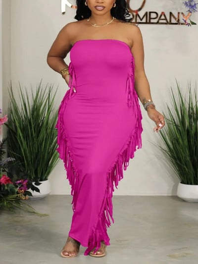 LW suures suuruses kleidid Tutt Disain Bodycon Tube Kleit peokleidid 2023 Bodycon Tube Top peokleit Naiste mustad ümbriskleidid