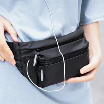 Водоустойчива мъжка чанта за кръста Модна чанта за гърди Спортна чанта за през тялото на открито Ежедневно пътуване Унисекс Чанта за колан