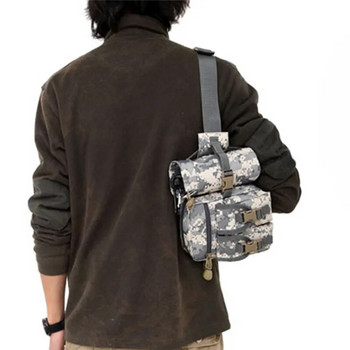 Αδιάβροχο Nylon Fanny Pack Ανδρική τσάντα μέσης Tactical Military Army Πεζοπορία για υπαίθριο κάμπινγκ Ζώνη ώμου Bum Αθλητικές τσάντες στήθους