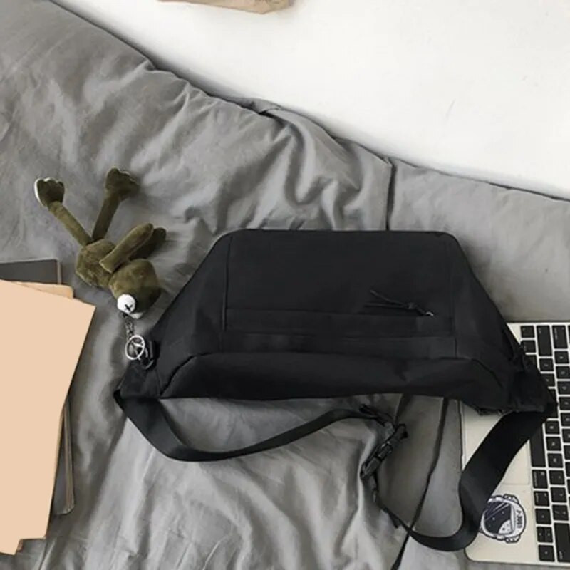 Daugiafunkcis didelės talpos „Fanny Pack“ vandeniui atsparus Oksfordo krūtinės krepšys dviračių sporto salės juosmens krepšio diržo krepšys vyrams Moteriški drobiniai krepšiai