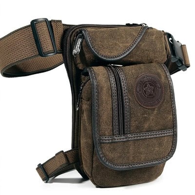 Canvas Drop Leg Bag Outdoor Fanny Pack Unisex Tactical Hip μοτοσικλέτα ώμου Ποδηλασία Πολλαπλής τσέπης Casual Waist Αδιάβροχο