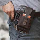 Fanny vöökott Meeste ehtsast nahast rihmaga vöö ja jala puusakomplektid meestele 6–7,5 tolli mobiiltelefoni sigaretisüütaja karbikott välikott