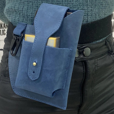 Fanny vöökott Meeste ehtsast nahast rihmaga vöö ja jala puusakomplektid meestele 6–7,5 tolli mobiiltelefoni sigaretisüütaja karbikott välikott