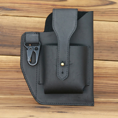 Fanny vöökott Meeste ehtsast nahast rihmaga vöö ja jala puusakomplektid meestele 6–7,5 tolli mobiiltelefoni sigaretisüütaja karbikott välikott