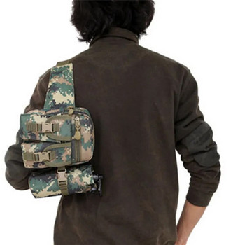 Водоустойчива найлонова мъжка поясна чанта Тактическа военна армейска чанта за кръста Туризъм Открит къмпинг Рамо Bum Колан Bum Спортни чанти за гърди