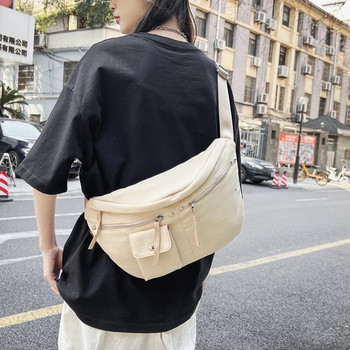 Casual Nylon τσάντα χιαστί Outdoors Τσάντα στήθους μεγάλης χωρητικότητας Street Trend Students Shoulder Bags Designer Unisex Waist Bags