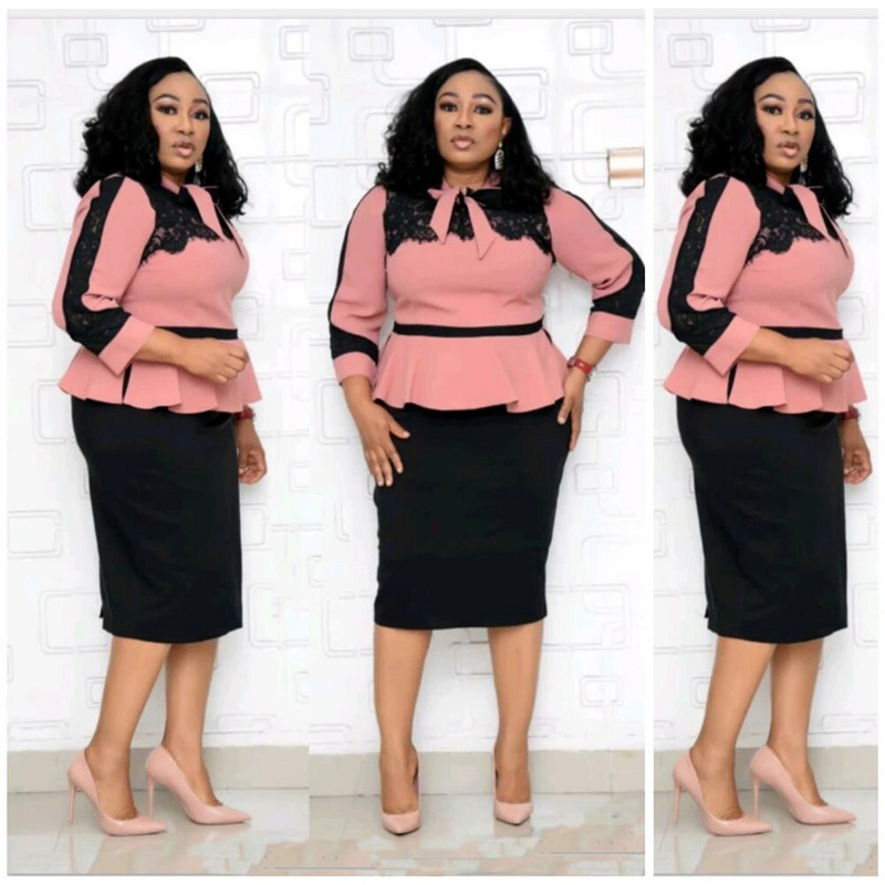 2021 m. karštas išpardavimas afrikietiško ir kalakutiško stiliaus plius dydžio lanko mezgimo suknelė moterims