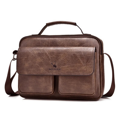 Vintage torba za rame Mini aktovka za muškarce Poslovna torba PU kožne torbice Torbica Ipad aktovke Četverokutna torba preko ramena