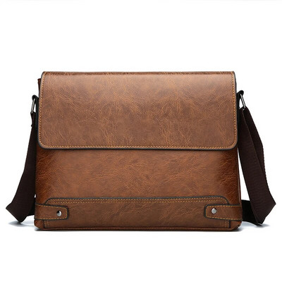 Portfell meestele PU-nahast kott Boston Pendelarvuti õlg Executive Business Töö Messenger Crossbody Side Designer kott