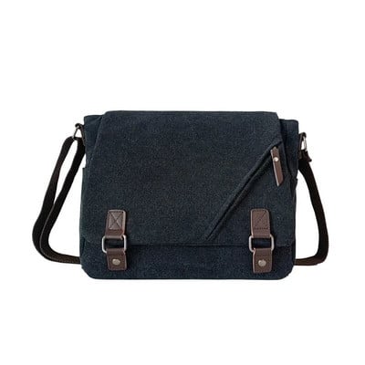 Meeste kohver Crossbody õlakotid Suured meeste käekotid Poiste lõuendist kotid reisimiseks Äriraamatud Kooli vabaaja must