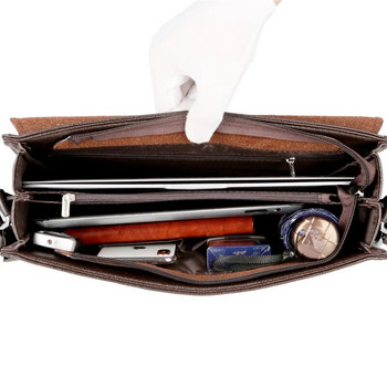 επώνυμη ανδρική τσάντα μόδα Τσάντα ώμου Επαγγελματικός χαρτοφύλακας Ανδρικές τσάντες Messenger vintage Δερμάτινη τσάντα χιαστί Casual Man Handbags