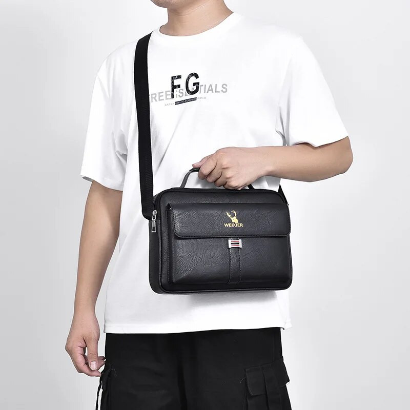 Kožna aktovka, torba, ručne torbe, uredska poslovna torba, boston, ipad, četvrtasti novčanici, torba preko ramena, torba za muža, aktovka