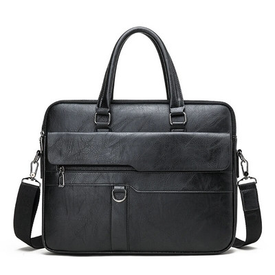 Kožna aktovka za muškarce Boston ručna torba za prijenosno računalo Mapa za dokumente Na rame Poslovna vintage messenger dizajnerska torba za bočnu stranu tijela