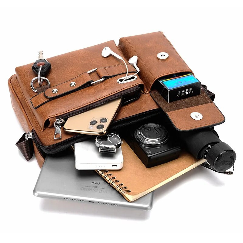 Vienvietis peties krepšys Vyriški modeliai Crossbody Bag Business Satchel Bag Mados verslo krepšys Rankinė 2023 Crossbody Krepšiai