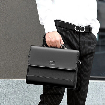 Кожени мениджърски куфарчета за мъже Дизайнерска бизнес чанта Портфейл Дамска чанта Рамо Ipad Квадратна странична чанта Crossbody Документ