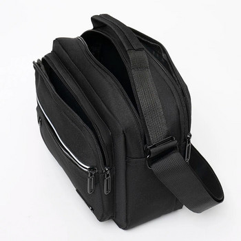 Τσάντα χιαστί Ανδρικό πορτοφόλι νάιλον μεγάλης χωρητικότητας Τσάντα φόρτισης πολλαπλών στρώσεων Ταμείο τσάντα χιαστί ώμου Επιχειρησιακή τσάντα