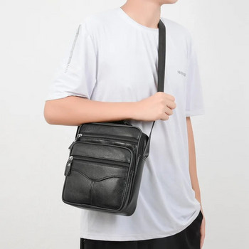 2023 Мъжка чанта Дамски чанти от естествена кожа Бизнес чанти през рамо Мъжки чанти Messenger Малки чанти Crossbody за мъже Модна дамска чанта