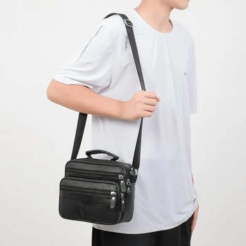 2023 Мъжка чанта Дамски чанти от естествена кожа Бизнес чанти през рамо Мъжки чанти Messenger Малки чанти Crossbody за мъже Модна дамска чанта