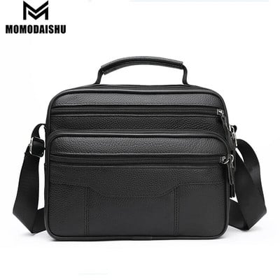 Vīriešu dabīgās ādas luksusa zīmola vīriešu soma plecu soma Business Messenger Crossbody soma liela ietilpība vīriešu ikdienas rokassoma