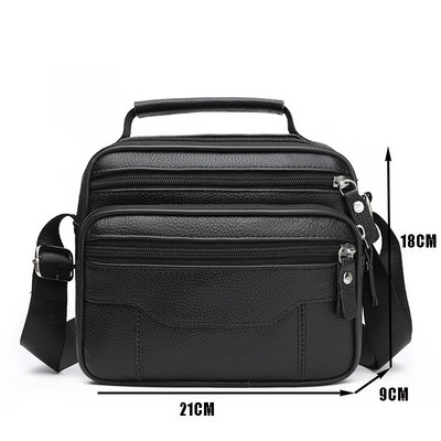 Muška luksuzna marka od prave kože, muška torba, torba na rame, poslovna torba za preko ramena, velika muška ležerna ručna torba