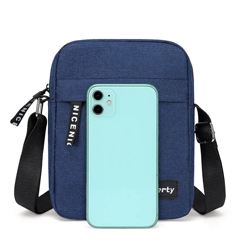 Nailoninis pečių krepšys Vyriškas vienspalvis krepšys Kasdienis mados Europos ir Amerikos retro stiliaus vyriškas krepšys