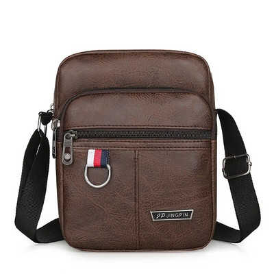 Απλή νέα Business Crossbody Τσάντα ώμου Κάθετη Ανδρική Casual Τσάντα κινητού τηλεφώνου