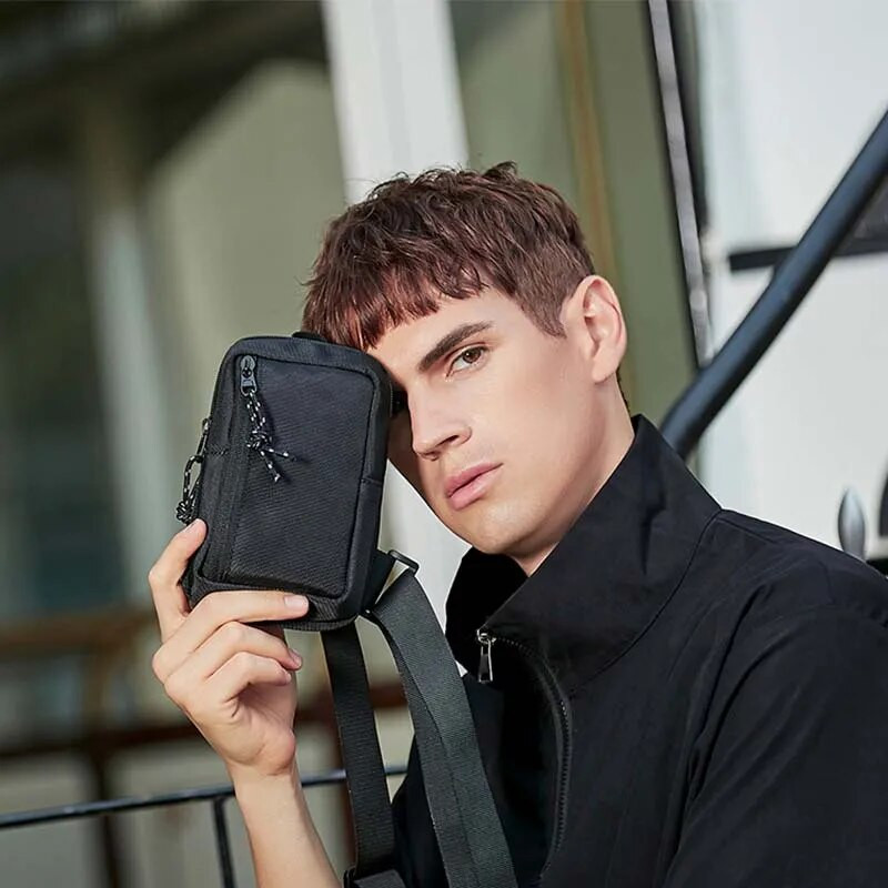 Crossbody kott Meeste trendikas bränd Jaapani Street Trend Sport Mini rinnakott Ins Meeste diagonaalne õlakott Lihtne ristkott