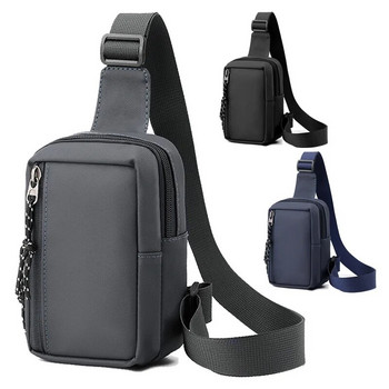 Ανδρική τσάντα ώμου Εξωτερική τσάντα ταξιδιού αναψυχής νάιλον χιαστί αθλητική μίνι τσάντα στήθους Πολυλειτουργική απλή τσάντα κινητού τηλεφώνου