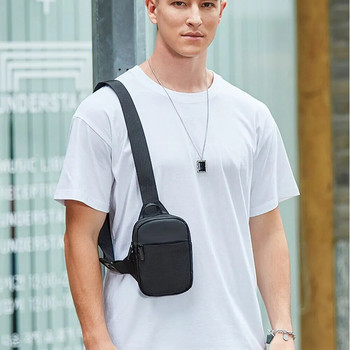 Модерна мъжка чанта през рамо Оксфордска чанта през рамо с едно рамо Ежедневна диагонална чанта през рамо Малка квадратна чанта за мъже
