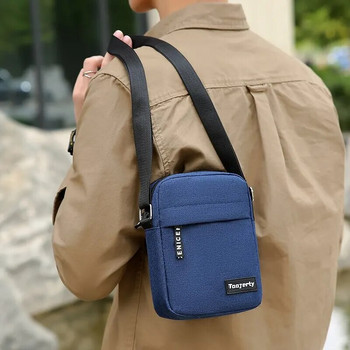 Найлонова чанта през рамо Нова мъжка ежедневна и модерна европейска и американска чанта през рамо Многофункционална чанта за работа