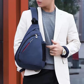 Мъжка чанта за гърди Нова модна чанта за през рамо Раница Ежедневна спортна чанта за рамо през рамо Мъжка чанта за гърди през рамо