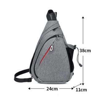 Ανδρική τσάντα στήθους Νέα μοδάτη τσάντα ώμου τσάντα πλάτης Casual αθλητική τσάντα χιαστί ώμου Τσάντα στήθους για άνδρες