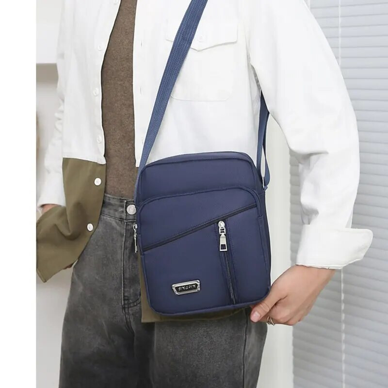 Vyriškas krepšys per petį Naujas mados verslo kelionei skirtas krepšys Daugiafunkcis nešiojamas lauko krepšys