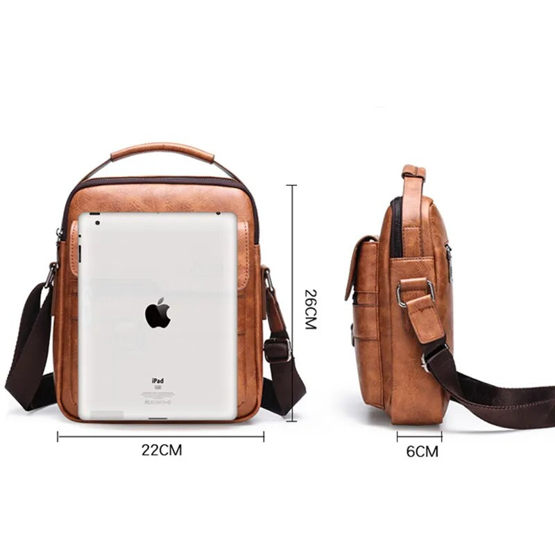 Vyriškas verslo portfelis Vintažinis krepšys per petį