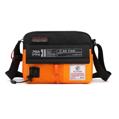 Νέα οριζόντια τσάντα ώμου Outdoor Leisure Τσάντα Messenger Fashion τσάντα νάιλον Τσάντα χρώματος αντίθεσης