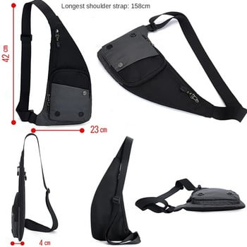 Мъжка нова модерна ежедневна чанта за през рамо Развлечение Пътуване Спорт на открито Пакет Messenger Crossbody Слинг Ракла Пакет за мъже и жени