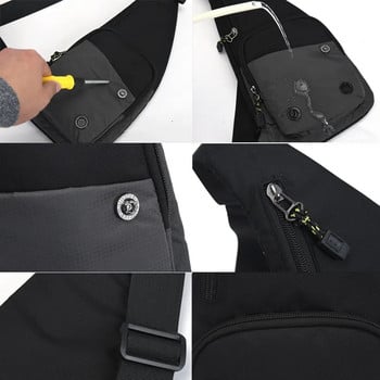 Мъжка нова модерна ежедневна чанта за през рамо Развлечение Пътуване Спорт на открито Пакет Messenger Crossbody Слинг Ракла Пакет за мъже и жени