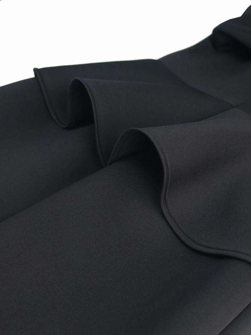 ONTINVA Peplum suknelės moterims plius dydis 3XL 4XL O kaklo 3/4 rankovėmis aukštu juosmeniu raukiniais biuro bažnyčios vakarėlio apranga iki kulkšnių