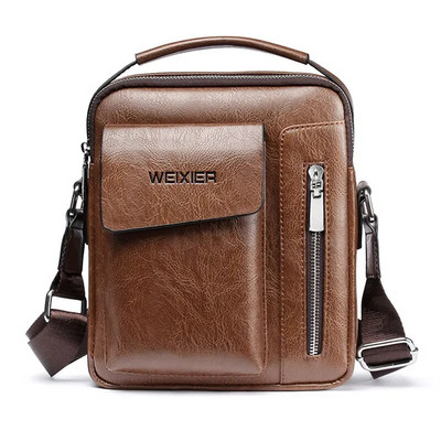 WEIXIER meeste õlakotid Crossbody kott Multifunktsionaalne meeste käekotid mahutavus PU nahast kott meestele messenger kotid kandekott