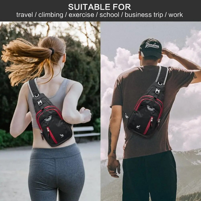 OIWAS Ležerna torba za prsa preko ramena Muška torba s jednim remenom Lagane muške torbe Torbica Dnevni ruksak za muškarce Putovanje Sport