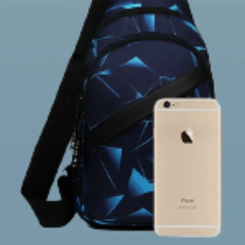 Η ανδρική τσάντα στήθους είναι απλή και πολυλειτουργική