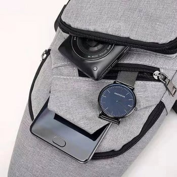 Нова многофункционална чанта за през рамо, USB зареждане, свободно време, спортна чанта за гърди с голям капацитет за мъже