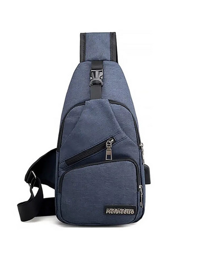 Uus multifunktsionaalne Crossbody kott Usb laadimine vabaaja spordi suure mahutavusega rinnakott meestele
