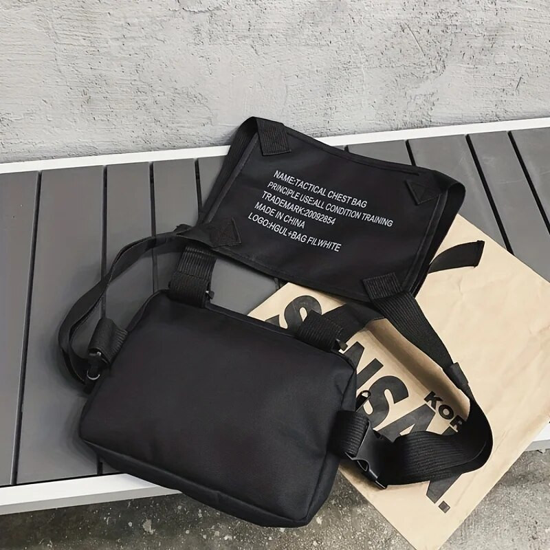 Zseb mellkas elülső csomag tasak Mellény Rig Hordozható deréktáska tasak táska Mellkas táska mellény táska