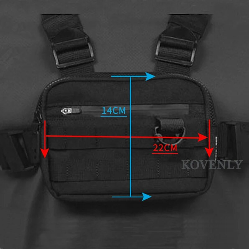 Naujas krūtinės įtaisas Vyriškas krepšys laisvalaikio funkcionalumas Lauko stiliaus krūtinės krepšys Mažas taktinis liemenė Krepšiai Gatvės drabužiai vyriškiems juosmens krepšiai Kanye