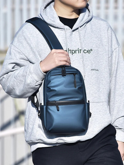 Casual ανδρική τσάντα στήθους Vertical Paragraph Τσάντα στήθους 2023 New Trend Travel Πολυλειτουργική τσάντα χιαστί ώμου μονής τσάντα Τσάντα στήθους