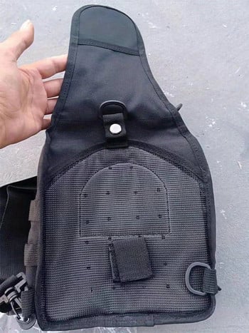 Πολυχρηστικό σακίδιο πλάτης τακτικής σφεντόνας Τσάντα στήθους σώματος Πεζοπορική τσάντα μεταφοράς κυνηγιού