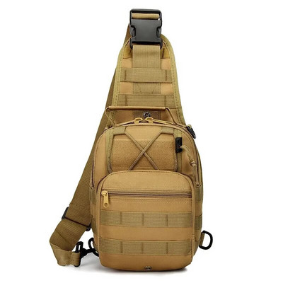 1520 Tactical Military Chest Sling Bag Hiking Mole Multifunction 600D Oxford Camouflage Άνετο, ανθεκτικό σε εξωτερικούς χώρους